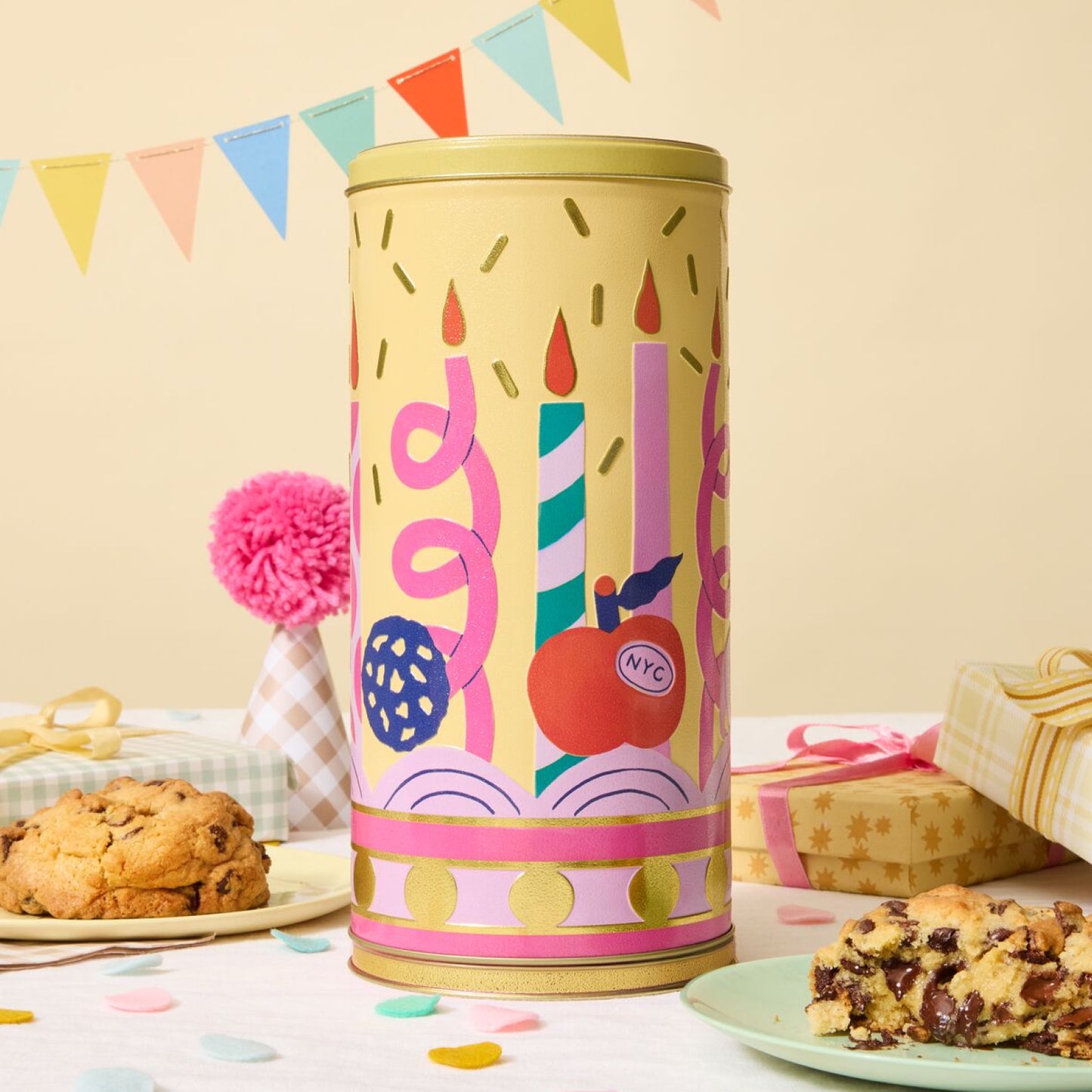 Birthday Musical Cookie Tin Gift Set