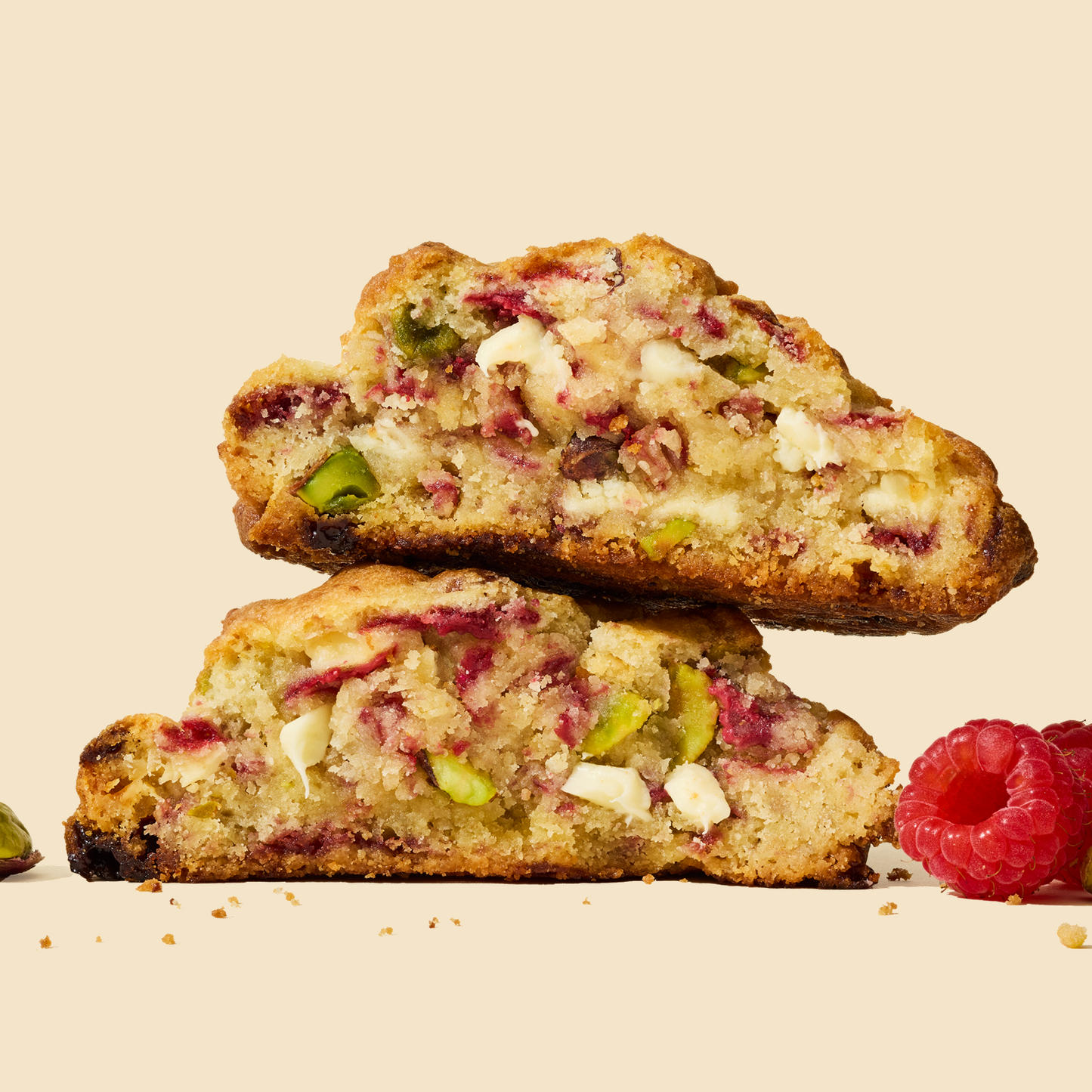 Raspberry Pistachio Cookie