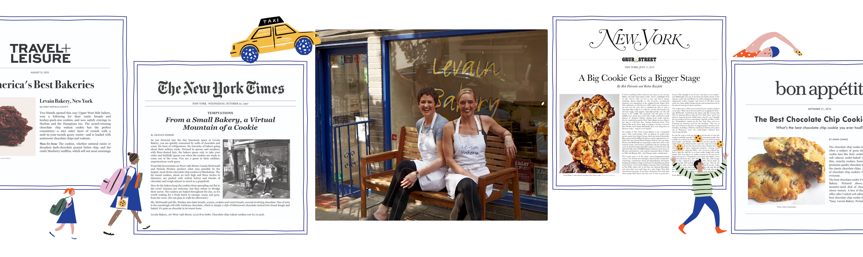 Levain Bakery story collage