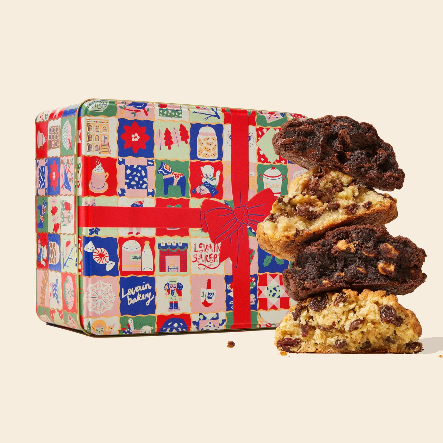 Holiday Tin Cookie Gift Set - Levain Bakery