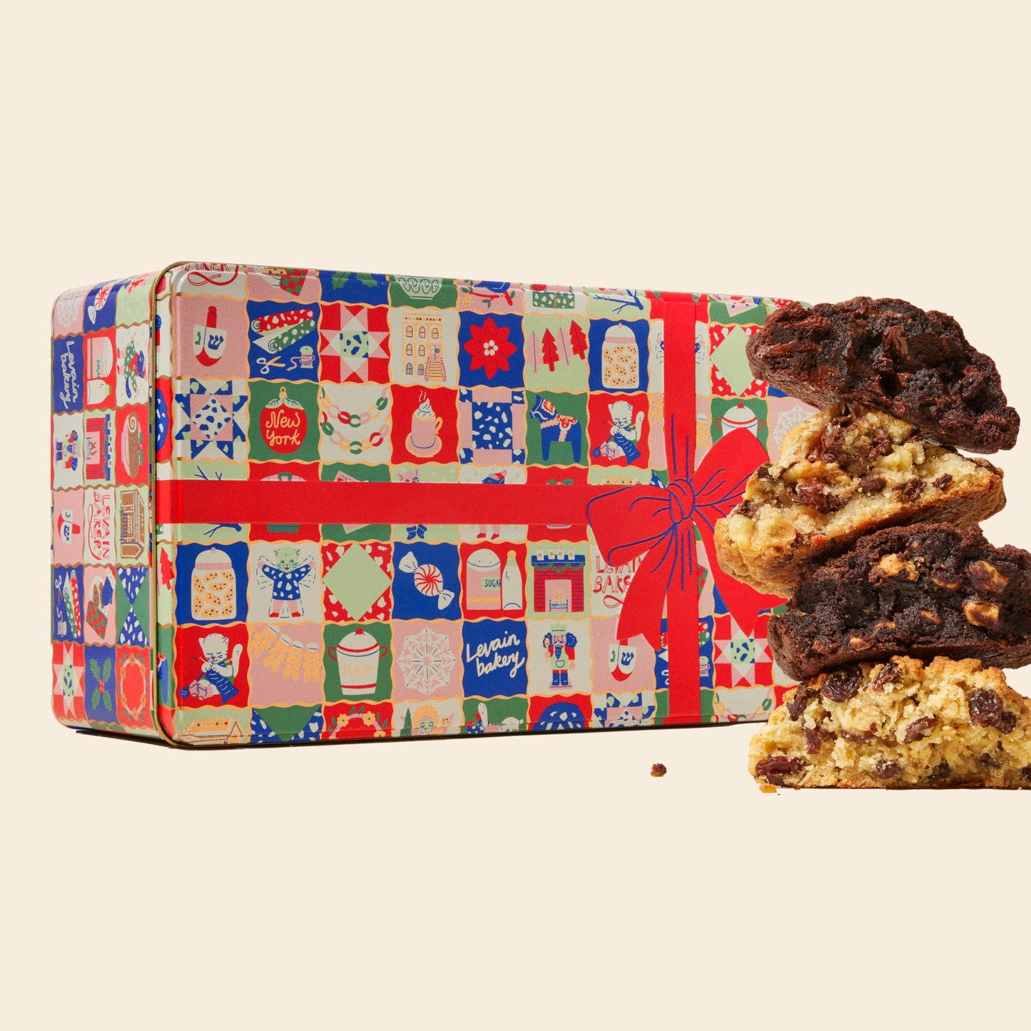 Holiday Tin Cookie Gift Set - Levain Bakery