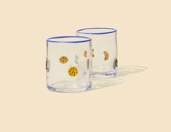 Levain for Crate & Barrel Cookie Glasses (Set of 2)