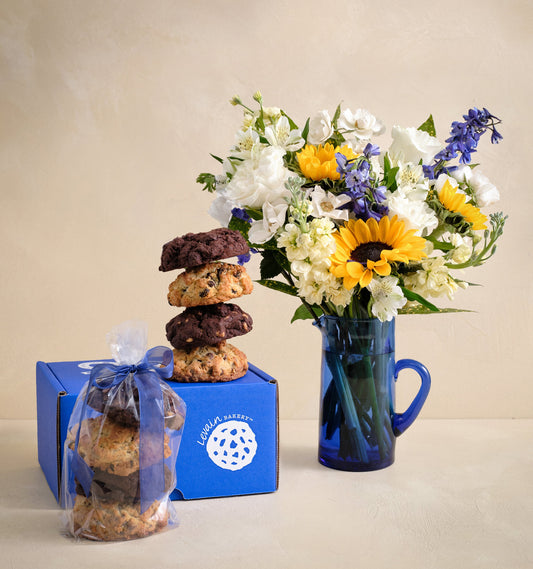 Spring Indulgence Flowers & Cookie Gift Set - Levain Bakery
