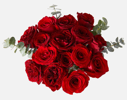 Valentine's Day Flowers & Cookies Gift Set